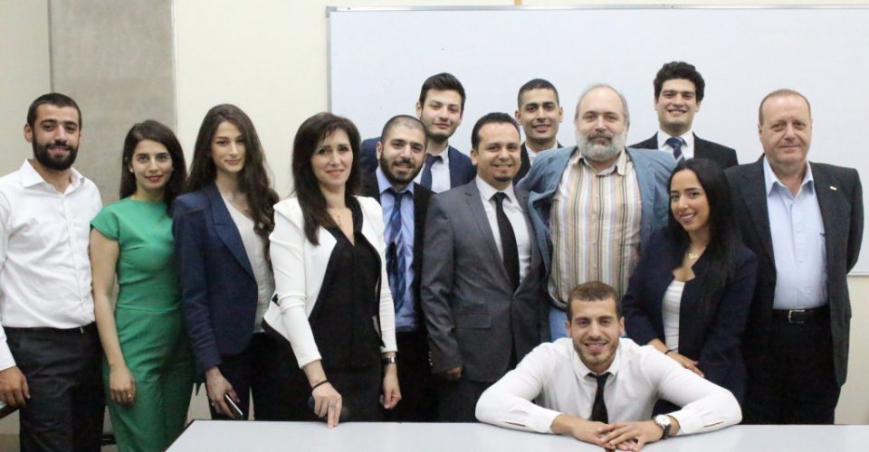 Dr. Hassan Tajideen in the Jury for Graduating MBA Students at Sagesse University