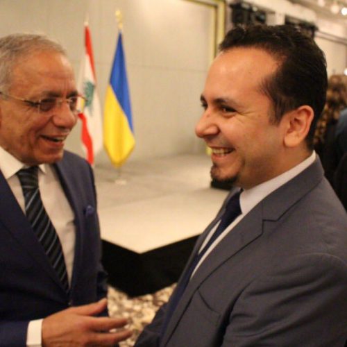 الدكتور حسن تاج الدين مشاركاً اليوبيل الفضي للعلاقات الدبلوماسية بين أوكرانيا ولبنان