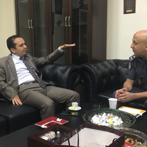 Dr. Hassan Tajideen visiting the Southern Regional Commander of the Internal Security Forces the Brigadier General Ghassan Shamseddine