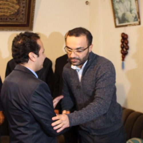 Dr. Hassan Tajideen congratulating Dr. Mohammed Dawood for his new assumption as a Minister of Culture