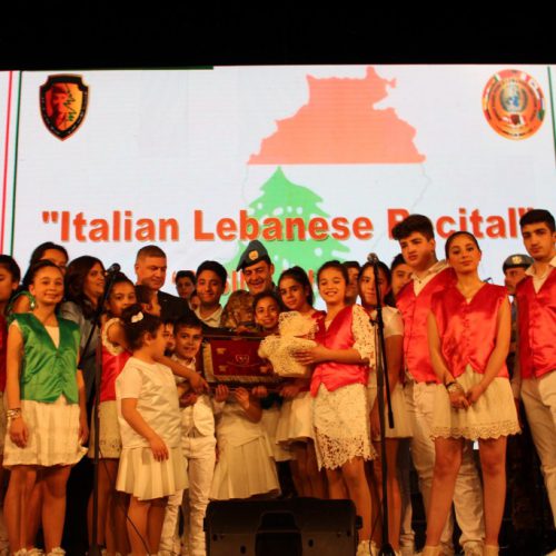 Dr. Hassan Tajideen participating in the Italian – Lebanese Recital