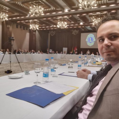 Dr. Hassan Tajideen Participating in a meeting regarding Lions clubs fourth quarter counseling