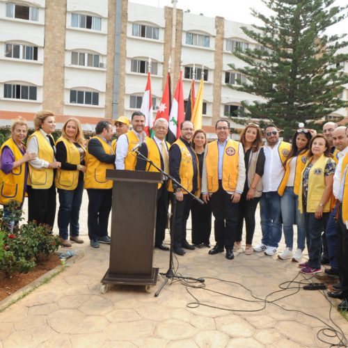 الدكتور حسن تاج الدين مشاركاً مع الليونز في يوم المسن العالمي