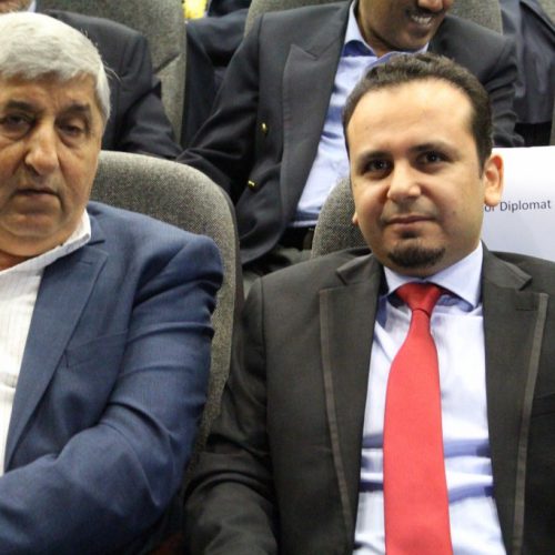 الدكتور حسن تاج الدين ملبياً دعوة سفير بنغلادش لحضور حفل أسبوع بنغلادش