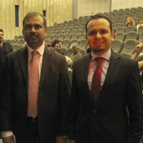 الدكتور حسن تاج الدين ملبياً دعوة سفير بنغلادش لحضور حفل أسبوع بنغلادش