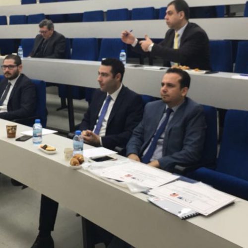 الدكتور حسن تاج الدين مشاركاً لجنة التحكيم لتخريج طلاب جامعة القديس يوسف – كلية الهندسة