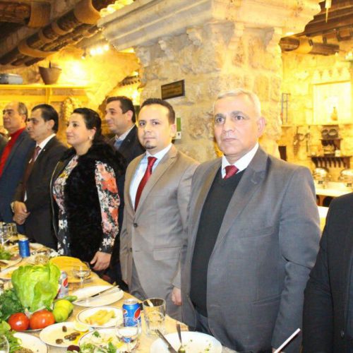 الدكتور حسن تاج الدين يكرم من قبل الرئيس الفرزلي مع شخصيات إقتصادية وأمنية وعسكرية وإعلامية