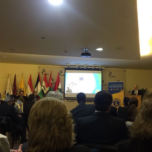 الدكتور حسن تاج الدين مشاركاً في ندوة ليونزية لمنطقة الشرق الأوسط وشمال أفريقيا