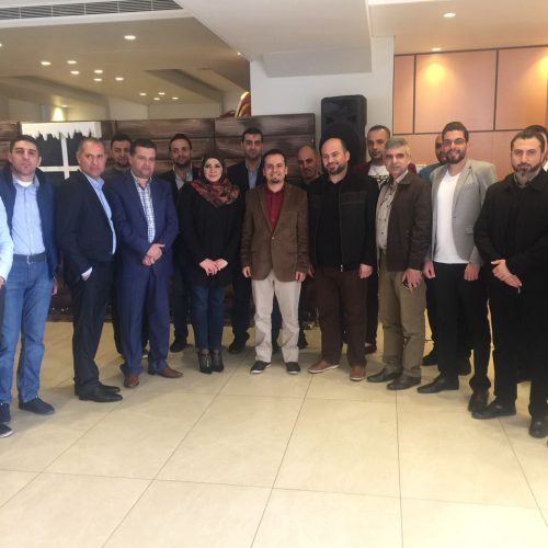 الدكتور حسن تاج الدين مشاركاً المعلمين في عيدهم – مدارس ستارز كولدج (العباسية وزبدين)