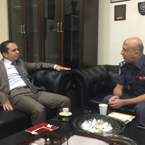 الدكتور حسن تاج الدين يزور قائد منطقة الجنوب الإقليمية في قوى الأمن الداخلي العميد غسان شمس الدين