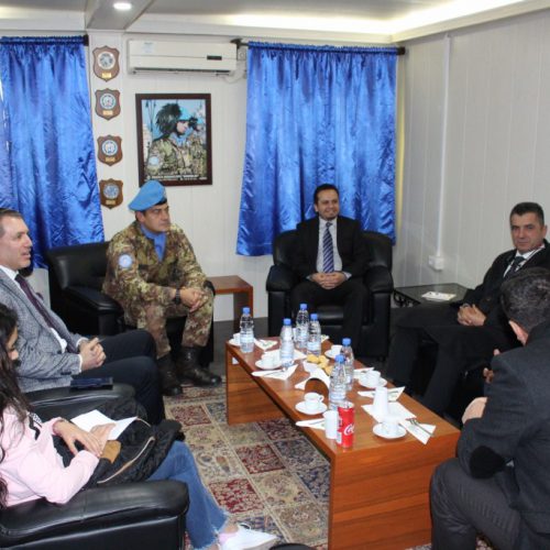 درع القطاع الغربي في اليونيفيل للدكتور حسن تاج الدين