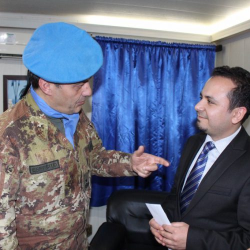 درع القطاع الغربي في اليونيفيل للدكتور حسن تاج الدين