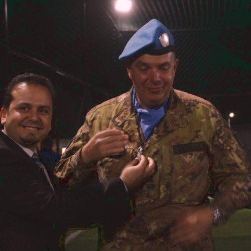 درع القطاع الغربي في اليونيفيل للدكتور حسن تاج الدين