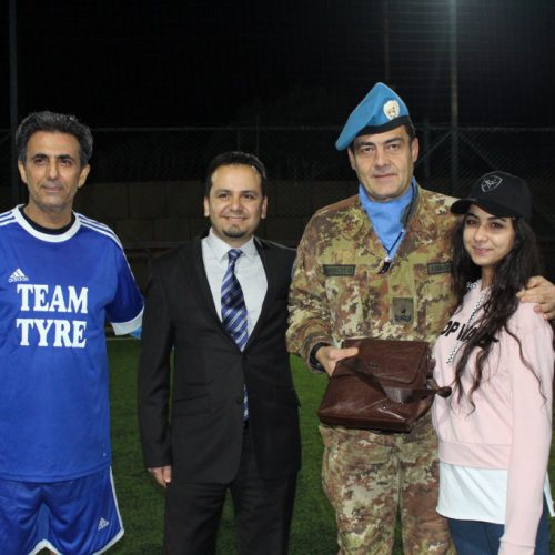 درع القطاع الغربي في اليونيفيل للدكتور حسن تاج الدين