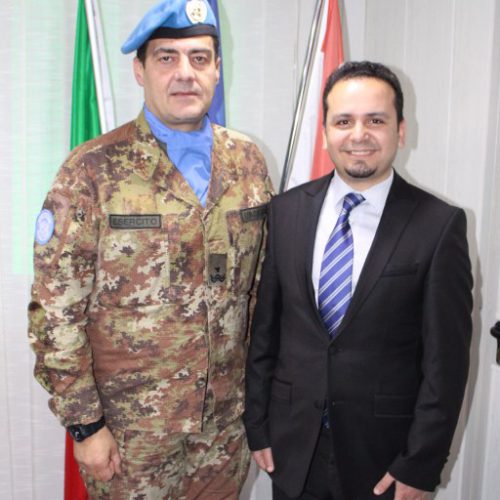 درع القطاع الغربي في اليونيفيل للدكتور حسن تاج الدين