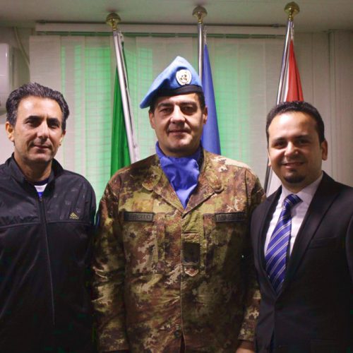 درع القطاع الغربي في اليونيفيل للدكتور حسن تاج الدين