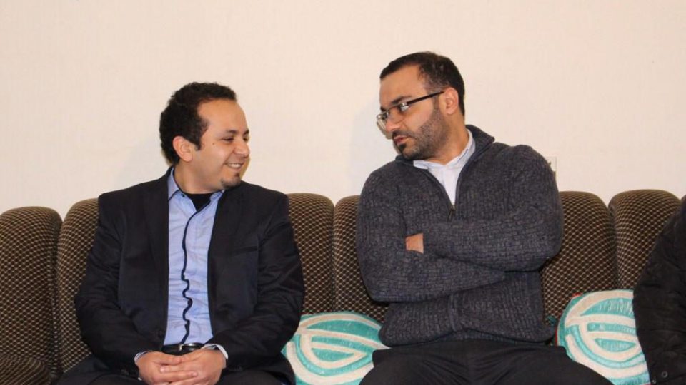 الدكتور حسن تاج الدين مباركًا لوزير الثقافة الدكتور محمد داوود بمنصبه الجديد