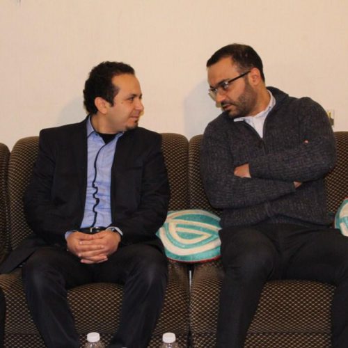 Dr. Hassan Tajideen congratulating Dr. Mohammed Dawood for his new assumption as a Minister of Culture