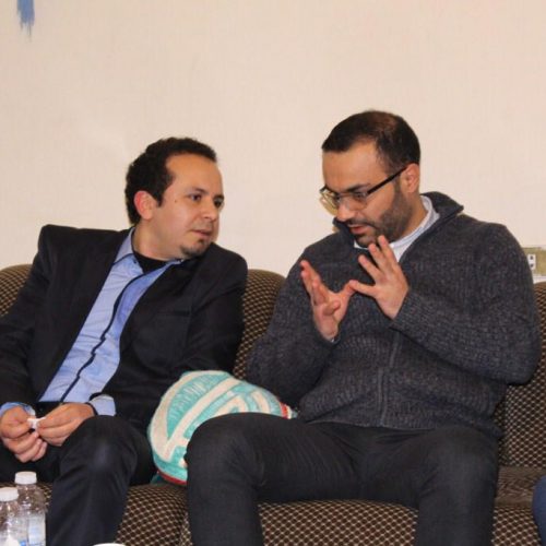 Dr. Hassan Tajideen congratulating Dr. Mohammed Dawood for his new assumption as a Minister of Culture