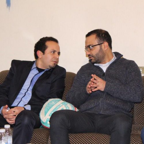 Dr. Hassan Tajideen congratulating Dr. Mohammed Dawood for his new assumption as a Minister of Culture