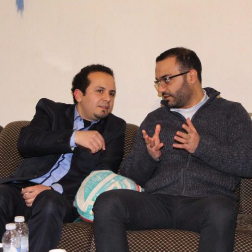 Dr. Hassan Tajideen congratulating Dr. Mohammed Dawood for his new assumption as a Minister of Culture