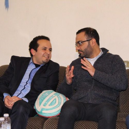 Dr. Hassan Tajideen congratulating Dr. Mohammed Dawood for his new assumption as a Minister of Culture