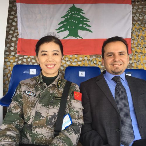 الدكتور حسن تاج الدين مشاركًا في حفل مناورة عسكرية بين الجيش اللبناني والكتيبة الايطالية