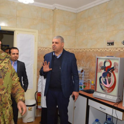 Dr. Hassan Tajideen welcoming the Commander of UNIFEL West Sector – Joint Task Force – Lebanon Brigadier General Diodato Abagnara, at Stars College School