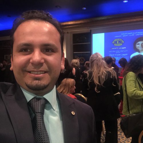 الدكتور حسن تاج الدين مشاركًا في لقاء مع المرشحة عايدة قعوار لمنصب حاكم ثان للمنطقة 351