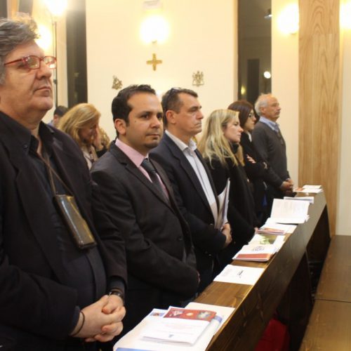 الدكتور حسن تاج الدين مشاركًا حفل تدشين كنيسة في شمع داخل مقر قيادة القطاع الغربي لليونيفيل