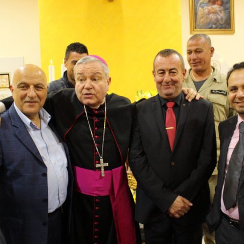 الدكتور حسن تاج الدين مشاركًا حفل تدشين كنيسة في شمع داخل مقر قيادة القطاع الغربي لليونيفيل