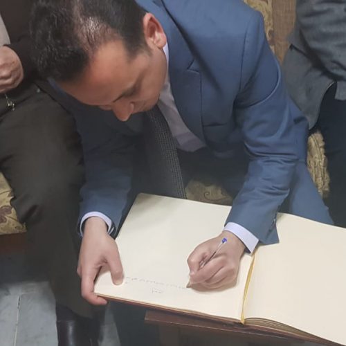 الدكتور حسن تاج الدين في زيارة تعارف مع الجمعية الخيرية الاسلامية – صور