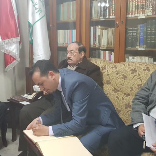 الدكتور حسن تاج الدين في زيارة تعارف مع الجمعية الخيرية الاسلامية – صور