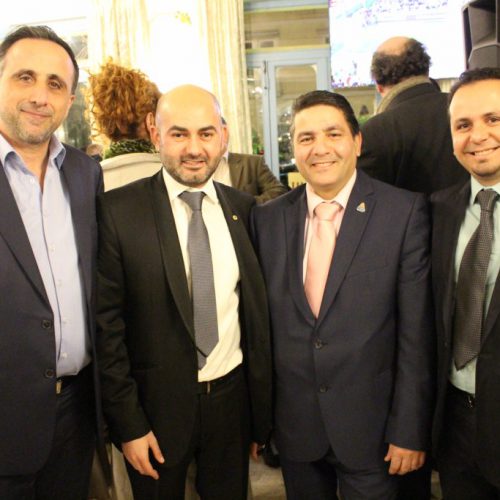 الدكتور حسن تاج الدين مكرماً من لجنة مؤتمرالبحرالمتوسط الليونزي