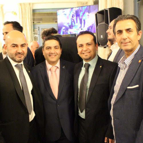 الدكتور حسن تاج الدين مكرماً من لجنة مؤتمرالبحرالمتوسط الليونزي