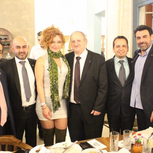 الدكتور حسن تاج الدين مكرماً من لجنة مؤتمرالبحرالمتوسط الليونزي