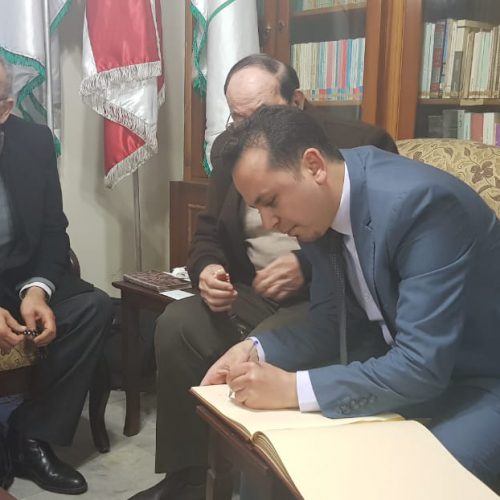 الدكتور حسن تاج الدين في زيارة تعارف مع الجمعية الخيرية الاسلامية – صور