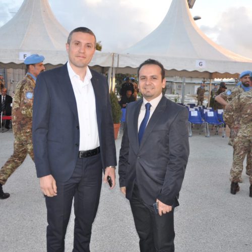 الدكتور حسن تاج الدين مشاركًا حفل تسلم وتسليم في قيادة القطاع الغربي لليونيفيل