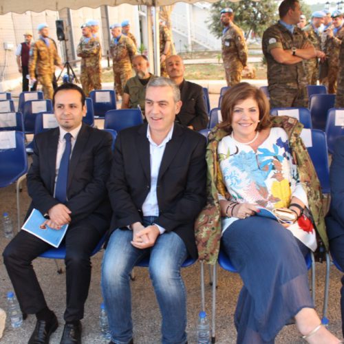 الدكتور حسن تاج الدين مشاركًا حفل تسلم وتسليم في قيادة القطاع الغربي لليونيفيل