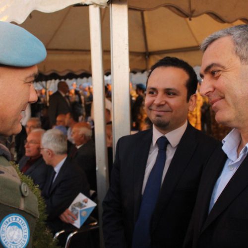 الدكتور حسن تاج الدين مشاركًا حفل تسلم وتسليم في قيادة القطاع الغربي لليونيفيل