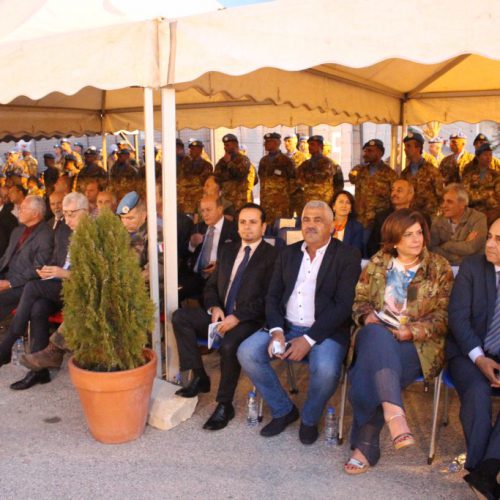 الدكتور حسن تاج الدين مشاركًا حفل تسلم وتسليم في قيادة القطاع الغربي لليونيفيل