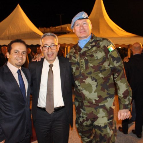 الدكتور حسن تاج الدين مشاركًا حفل تسلم وتسليم في قيادة القطاع الغربي لليونيفيل