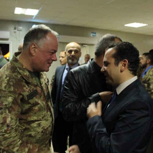 الدكتور حسن تاج الدين مشاركًا حفل تسلم وتسليم في قيادة القطاع الغربي لليونيفيل