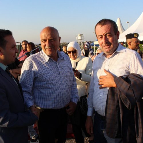 الدكتور حسن تاج الدين مشاركا بحفل التسليم والتسلم لقائد الكتيبه الايطاليه