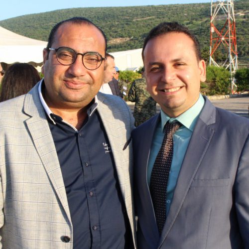 الدكتور حسن تاج الدين مشاركا بحفل التسليم والتسلم لقائد الكتيبه الايطاليه