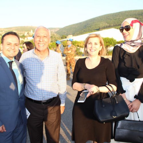 الدكتور حسن تاج الدين مشاركا بحفل التسليم والتسلم لقائد الكتيبه الايطاليه