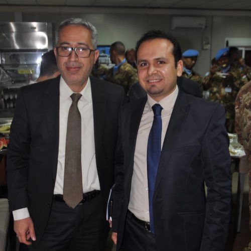 الدكتور حسن تاج الدين مشاركًا حفل تسلم وتسليم في قيادة القطاع الغربي لليونيفيل